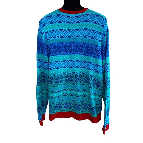 Flamingo Palm Tree Embellished Ugly Christmas Sweater Size XXL - Picture 3 of 8